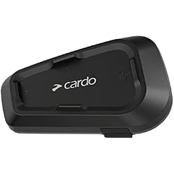 Cardo Systems Spirit HD Motorcycle Bluetooth Communication Headset, 2-Way Bluetooth, Thin 40mm Speakers, Waterproof, Universal Connectivity - Single Pack