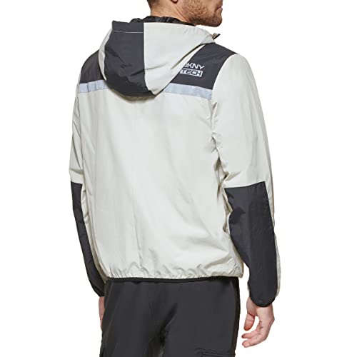 Image of DKNY Men's Active Reflective Colorblock Windbreaker