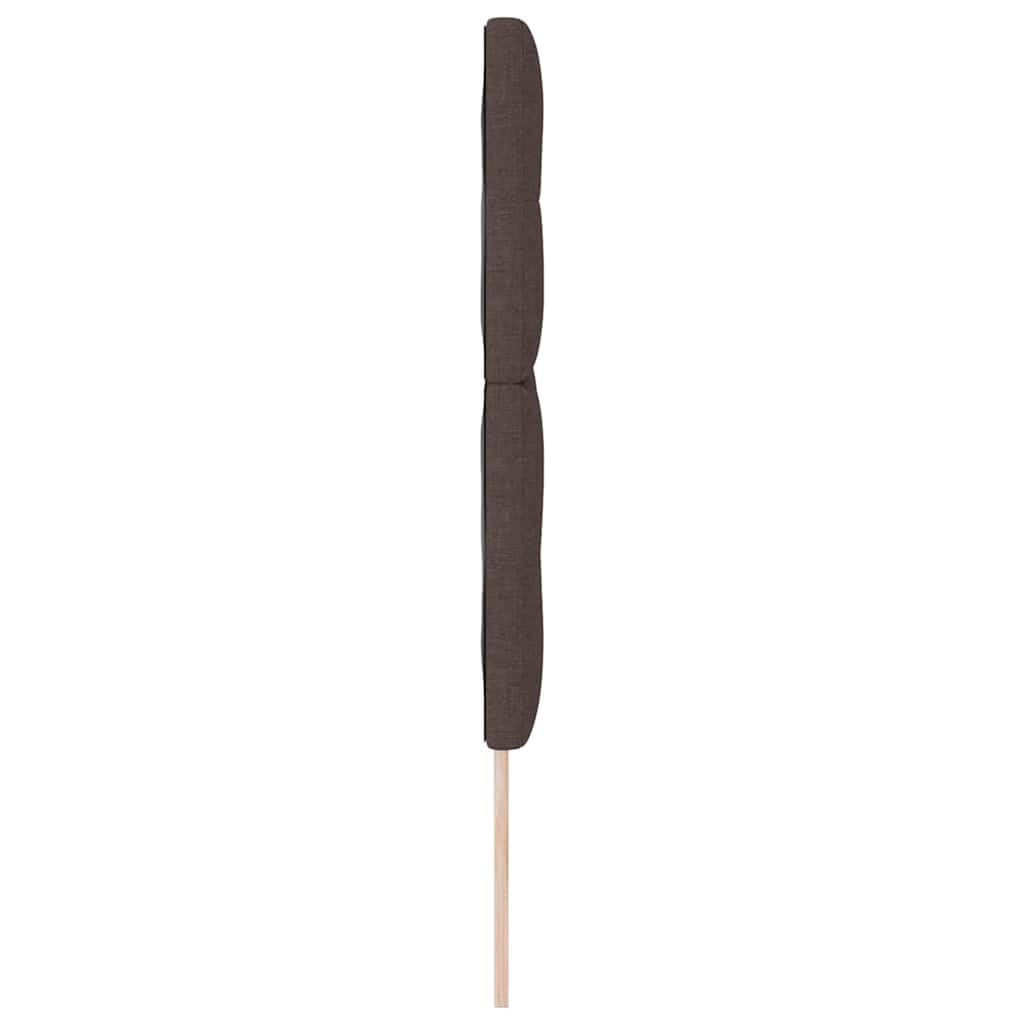 Cabecero de cama de piel sintética de 160 cm, color marrón oscuro