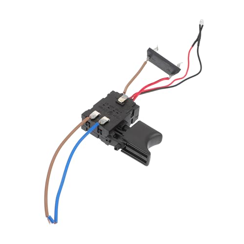 Botón de gatillo para taladro inalámbrico con control de velocidad y luz miniatura 6