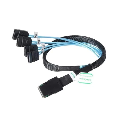 Cable S-A-S SATA SFF-8087 a 4 SATA 12Gbps 50cm miniatura 3
