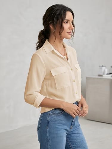 Image of GRECIILOOKS Shirt for Women Stylish | Long Shirt for Women | Oversized Shirt for Women | Women Shirt | Tops for Woman