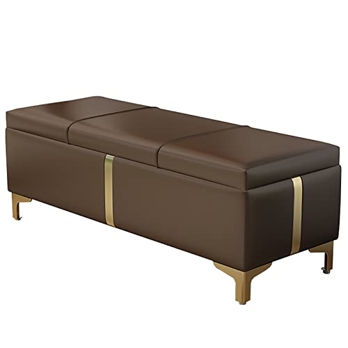 Banc de rangement décoratif moderne pour bout de lit double - 2