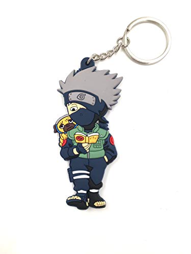 CellDesigns Japanese and US Anime Character Souvenir Collection (Naruto Cute Kakashi Hatake-Keychain)