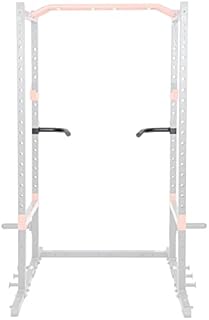 Sunny Health & Fitness Dip Bar Attachment for Power Racks and Cages - SF-XFA002, Black