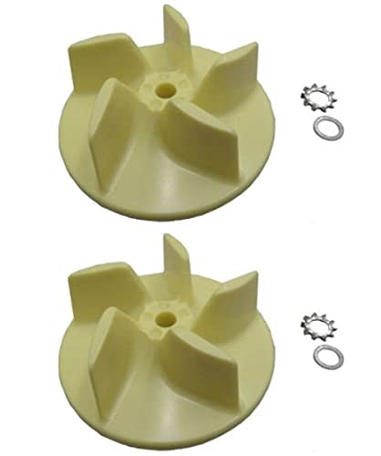 HASMX 0975300 Vacuum Fan Impeller Kit Replacement for Oreck Fits for Oreck Upright Models Except 2175 4000 4300, 2-Pack