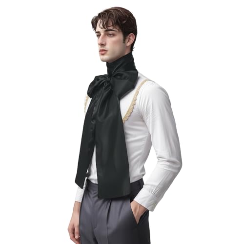 Image of COSDREAMER Mens Renaissance Scarf Jabot Cravat Costume Collar
