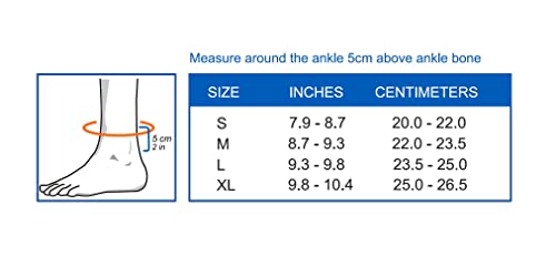 Comforband Ankle Compression Support With Adjustable Strap, Copper Infused – Breathable Sports Recovery Ankle Sleeve Brace For Running Walking Hiking Basketball Exercise Etc. Relief For Plantar Fasciitis, Sprained, Strained Or Swollen Ankle, Arthritis, Achilles Tendon, Sports Recovery. Fit For Men & Women (1, Medium) #TOP4