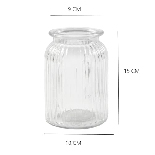 Golden bird Glass Flower Vases, Bulk Plant Vases,1 Pack Modern Flower Vases for Home Décor, Modern Decorative Vase for Centerpiece, Living Room, Office, Wedding or Gifts (Small)