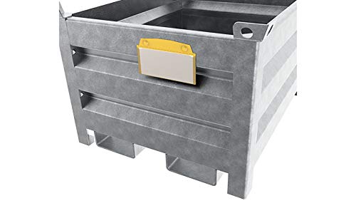 Magnetische Sichttasche 1/3 DIN A4 hoch grün RAL 6016 | VPA 10 Stück