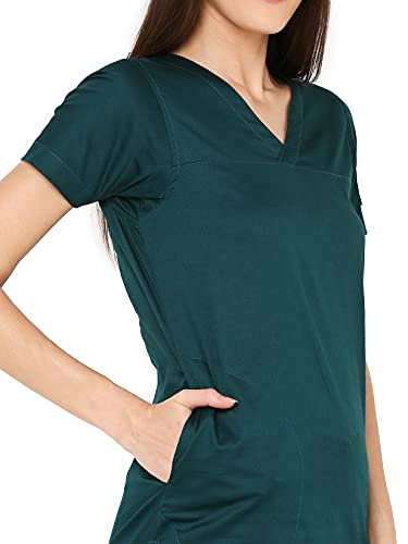 Image of Associated Uniforms Womens Cotton Slim Fit Scrub Suit with Lycra /Spandex /Stretch feel (LYCO)