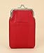 Leather Cigarette Case Pack Holder Regular or 100's Lighter Pocket by Leatherboss (Red)