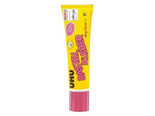 UHU 47735 Bastelkleber ohne Lösungsmittel, 90 g Tube (2er Pack)