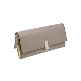 [ジュエルナローズ] 長財布 本革 [ブリヨン・ウォレット] No.15143 レディース ダークグレージュ