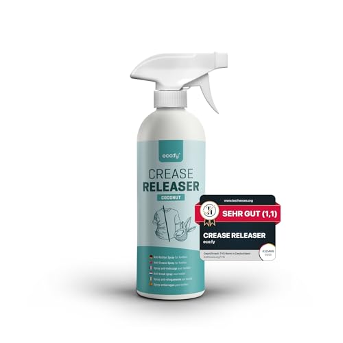 eco:fy Antifaltenspray Kleidung Kokos Faltenglatt Spray ohne Bügeln Textilerfrischer Bügelhilfe Bügelspray ohne Bügeln ideal für Reisen (500ml)