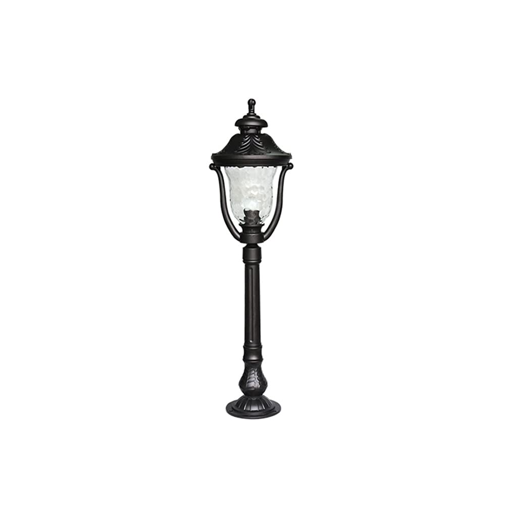 QUSYZD Post Lights Outdoor,Outdoor Lamps Column Head Lights Aluminum Glass Lantern Led Strip Lights Lighting Led Contracted Square Base Fixture Ip55 War Light Safe 4X4 5X5 Deco,