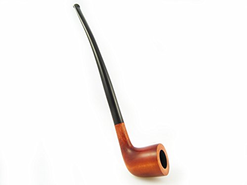 Fashion Pipes "LOTR"GANDALF Churchwarden Tobacco Smoking Pipe of Pear Root (Red)