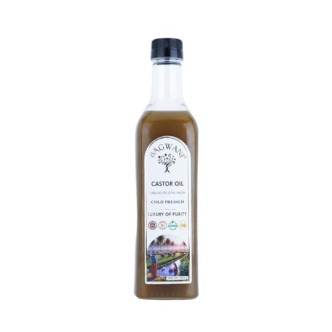 Image of Cold Pressed Unbleached Castor Oil For Hair Growth, 100% Natural Arandi Oil for Skin, Nails, Joint Pain Relief & Constipation Pure Extra Virgin Castor Oil 500ml - Plastic Bottle