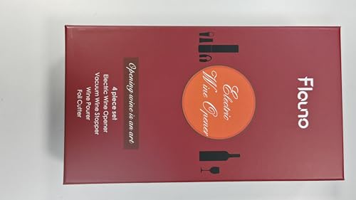 Flauno Sacacorchos Eléctrico 6 en 1, Caja de Regalo Set con Abridor de Vino Eléctrico, Corta Cápsulas, Vertedor de Vino, Tapón de Vino,Cable USB, Recargable - imagen 9
