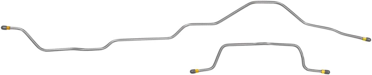 Inline Tube Compatible with 1995-01 Jeep Cherokee XJ 4WD 3/16" Rear Axle Brake Lines 2pc, Stainless