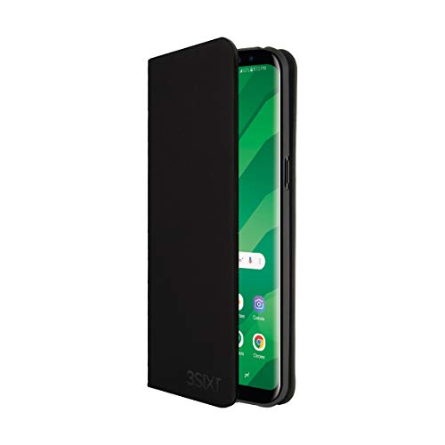 Étui en cuir premium Samsung Galaxy S8 Plus 3SixT NeoCase noir housse élégante