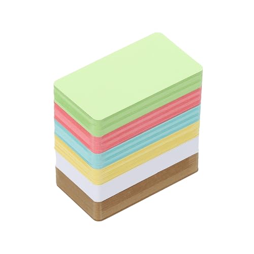 Cartes de visite vierges 600pcs en papier artisanal robuste et multicolore