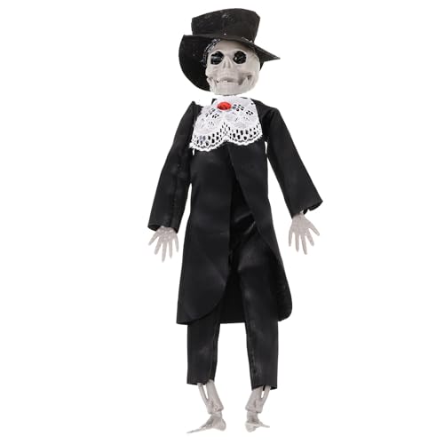 SOIMISS Esqueleto Colgante de Novio para Halloween Decoración de Esqueleto para Interiores Figura Pequeña de Calavera para Fiesta y Manualidades Adorno Temático para Hogar y Oficina