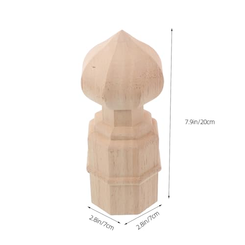 Remates de madera MAGICLULU resistentes para postes de escaleras 2