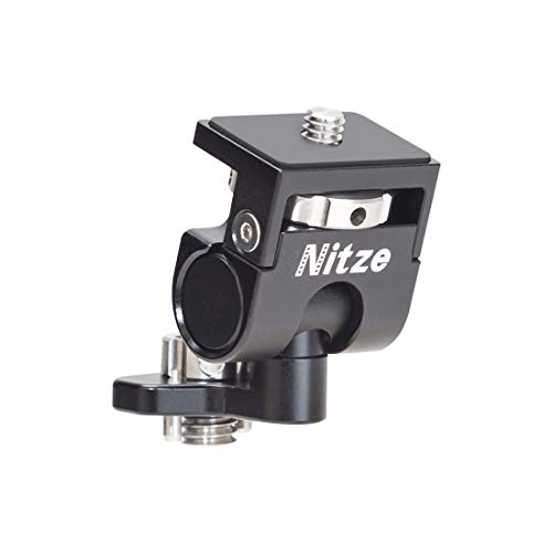 Nitze Low Profile Monitor Holder Mount (3/8 ARRI Standard Locating Pins to 1/4-20 Screw) - N54-F4