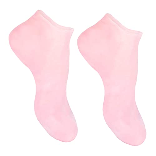 WRITWAA 1 Par De Calcetines De Piel Para Hombre Antihumedad Antigrietas Con Agarre Para El Talón Agrietado Antideslizantes Para Uso Nocturno Para Pies Calcetines De