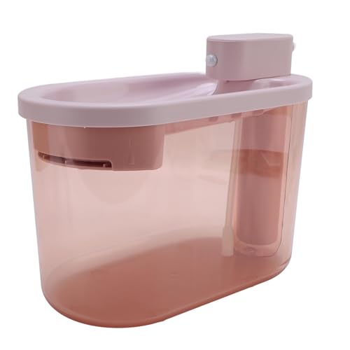 Fuente de Agua Automática para Gatos 2.2L Rojo miniatura 6