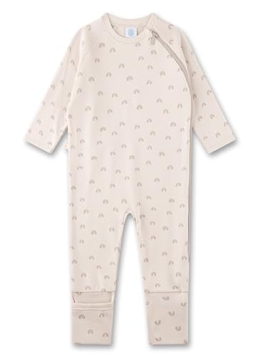 Sanetta Baby-Strampler beige Regenbogen | Praktischer und bequemer...