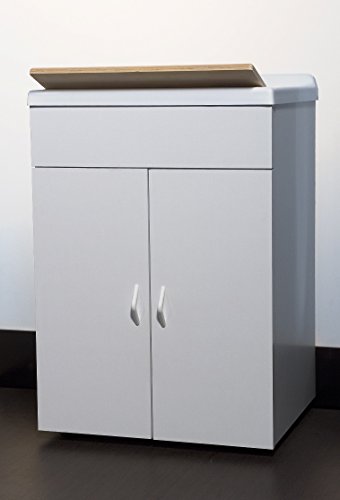 Bagno Italia Lavatoio Lavapanni da 60x85hx50 pilozza con 2 Ante Bianco con tavola in Legno l