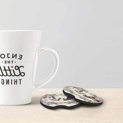 Posavasos de coche universal de 2 piezas negros miniatura 4