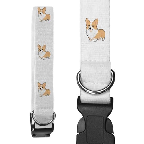 Azeeda Small 'Kawaii Pembroke Welsh Corgi' Dog Collar (PR00077489)