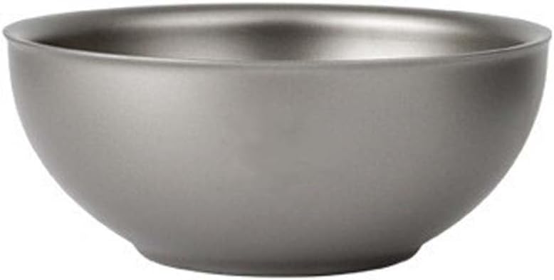 1PC Pure Titanium Bowl 350ML, Double-layer Insulated Portable Tableware Suitable For Outdoor Camping