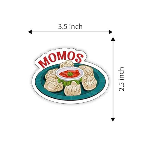 Image of Gift Me Bazar Fast Food Fridge Magnets for Refrigerator Stylish Decor | Home, Kitchen and Office Decoration | Best Souvenir Gift (Momos)