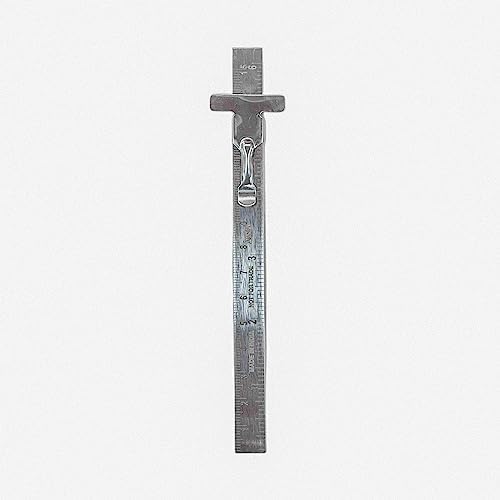 Johnson Tools Stainless Clip Ruler with Detachable Clip For Depth Gauge ...