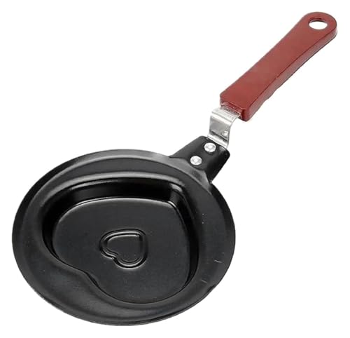 Sartén for huevos fritos Sartén for huevos fritos 2 piezas Sartén for panqueques de 14 cm Olla for freír huevos fritos Molde for huevos for panqueques antiadherente multiforma creativo Herramientas de