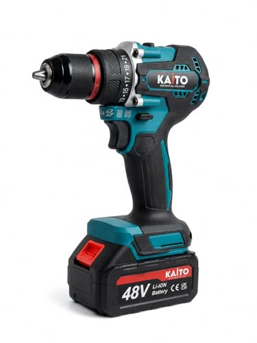 Image of KAITO Professional 4-in-1 Cordless Power Tool Combo Kit | 26mm Rotary Hammer, 125mm Angle Grinder, 5-Inch Circular Saw & 10mm Drill Driver | 4 Lithium-Ion Batteries, 2 Chargers & Carry Case