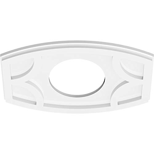 Image of Ekena Millwork CMP16X10KY-06000 Kailey Architectural Grade PVC Contemporary Urethane Ceiling Medallions 16 inchW x 10 5 /8 inchH x 6 inchID x 8 1 /2 inchC x 1 inchP