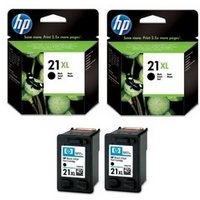 HP Officejet J3508 Printer - 21 XL Black (C9351CE) 2-pack - Original Cartridges