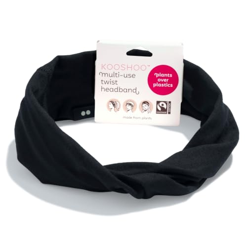 Image of KOOSHOO Head-Band for Men and Women - Durable, Plant-Based Hair Accessory - Versatile Sports Sweatband - Elastic Thick Sweat Band for Women & Men - Great for Running, Yoga, Exercise, etc
