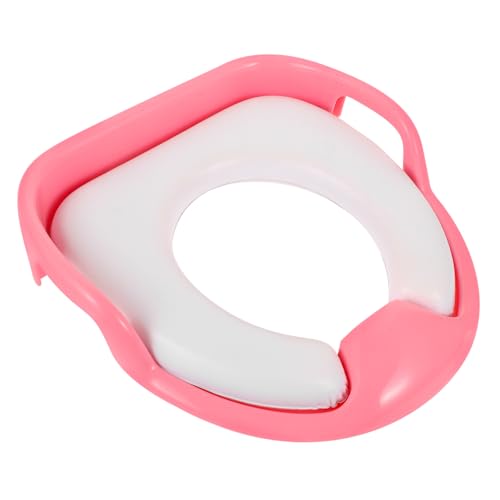 LOPUNER Asiento de Entrenamiento para Tapa de Inodoro Infantil Portátil Diseño Profesional y Cómodo para Aprendizaje de Uso del Baño Protección para de Limpiar Color Rosa