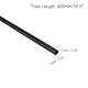 QUARKZMAN 4 Stücke Kohlefaserrohre 4 x 6 x 420mm Leinwandbindung Glänzende Oberflächenstange 3K Rollgewickelte Kohlenstoffrundrohre für RC-Flugzeug Quadcopter Multicopter