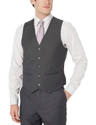 Adam Baker Men's Slim Fit 3-Piece (Jacket, Vets, Trousers) Vested Suit Set - Many Sizes & Colors Available3