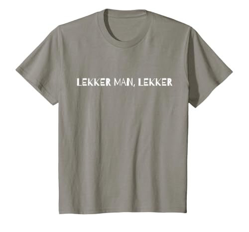 Lekker man, lekker South African T-Shirt, Youth, Slate Grey, 3T