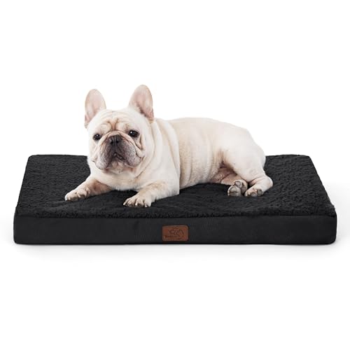 Bedsure Cama Perro Talla Media Desenfundable Lavable, 76x51 cm Negra