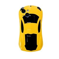 Imcooerkez 3D Car Case for iPhone 15 Kid Boy Teen Girl, Cool Design Glossy Yellow Shockproof Protective Sturdy Soft iPhone15 Phone Cover Women Men, Fashion Race Sport Car iPhone 15 Case (Ycar)