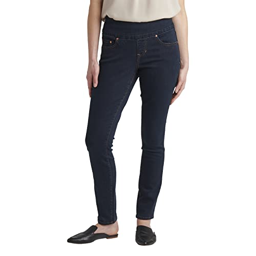 JAG Jeans Women's Nora Mid Rise Skinny Pull-on Jeans, After Midnight EDB422, 16